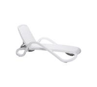 Cama de Playa Respaldo Reclinable Apilable Nardi Polipropileno Fibra vidrio Alfa 40416.00.108 Bianco