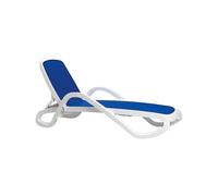 Cama de Playa Respaldo Reclinable Apilable Nardi Polipropileno Fibra vidrio Alfa 40416.00.112 Blu