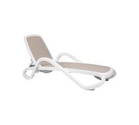 Cama de Playa Respaldo Reclinable Apilable Nardi Polipropileno Fibra vidrio Alfa 40416.00.124 Tortora