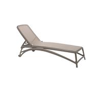 Cama de Playa Respaldo Reclinable Apilable Nardi Polipropileno Fibra vidrio Atlantico 40450.10.104 Tortora