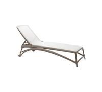 Cama de Playa Respaldo Reclinable Apilable Nardi Polipropileno Fibra vidrio Atlantico 40450.10.107 Bianco