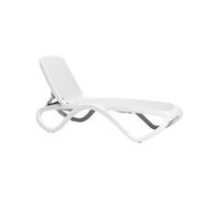 Cama de Playa Respaldo Reclinable Apilable Nardi Polipropileno Fibra vidrio Omega 40417.00.108 Bianco