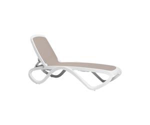 Cama de Playa Respaldo Reclinable Apilable Nardi Polipropileno Fibra vidrio Omega 40417.00.124 Tortora