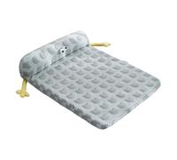 Cama de refrigeración para perros - Almohadilla de dormir para alfombra de perro de refrigeración - Cubierta antideslizante con tapa lavable para raza pequeña mediana grande y interino
