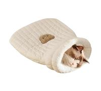 Cama de tela de lino Grotta, zona para mascotas - Cozy Cat Bed Cave Camas para gatos y cómodas - Saco para gatos con simpático de fácil acceso para perros de p