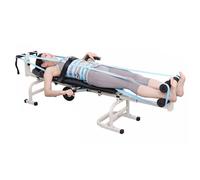 Cama de tracción lumbar cervical, banco de terapia de estiramiento de espalda para uso doméstico, alivia el dolor y mejora la postura