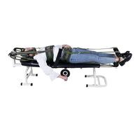 Cama de tracción lumbar cervical, banco de terapia de estiramiento de espalda para uso doméstico, alivia el dolor y mejora la postura