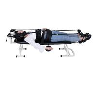 Cama de tracción lumbar cervical, banco de terapia de estiramiento de espalda para uso doméstico, alivia el dolor y mejora la postura