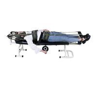 Cama de tracción lumbar cervical, banco de terapia de estiramiento de espalda para uso doméstico, alivia el dolor y mejora la postura