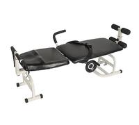 Cama de Tracción Lumbar para Columna Cervical, Material Metálico de Primera Calidad, Tabla Ajustable, Tracción Manual de Ruedas, Uso de Estiramiento Específico, Operación
