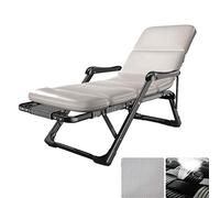 Cama de tumbona plegable de jardín, almohadilla de lema simulada solar reclinate de la oficina de la oficina, al aire libre ajustable ajustable 180 grados, masaje de pie a mano (color: e) (c) (c)