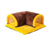 Cama De Túneles De Hámster, Túnel De Conejito, Tubo De Animal Pequeño De Invierno Y Versátil para Invierno para Chinchilla, Ardilla, Dormir Y Descansar, 13.78x13.78x5.91 Pulgadas, 200 G, Materia