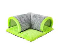 Cama De Túneles De Hámster, Túnel De Conejito, Tubo De Animal Pequeño De Invierno Y Versátil para Invierno para Chinchilla, Ardilla, Dormir Y Descansar, 13.78x13.78x5.91 Pulgadas, 200 G, Materia
