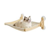 Cama De Ventana para Gatos | Hamaca con Ventosas para Asiento - Reposadero para Gatitos de Madera | para Gatitos Interior Casa Apartamento Sala de Estar Dormitorio Rincón de la Pared