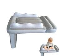 Cama de viaje inflable para niños, colchoneta hinchable para bebé, extensión de asiento de avión, rieles de seguridad de lado alto, diseño compacto y ligero, apto para asientos de avión, uso de viaje