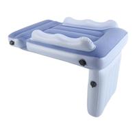Cama de viaje para niños pequeños, cama de avión inflable plegable portátil de 32x24x20 pulgadas con bolsillo, colchón de aire para niños con paredes laterales altas seguras, extensor de asiento d