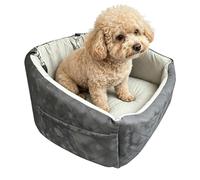 Cama de viaje para perros - Asiento auxiliar refrescante de algodón y seda helada, equipo de seguridad ajustable, centro de almacenamiento | Material de base antideslizante, accesorio profesional para