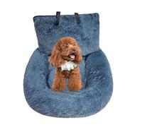 Cama De Viaje para Perros - Asiento De Transportista De Perros Blando Desmontable | De Coche De Perros Lavables Acolchados con Clip De Correa | Cojín De Refuerzo Seguro para Viajes por Carreter