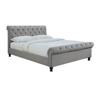 Cama doble 160*200 lino gris RILEY