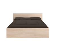 Cama doble john con cajones en varios colores(roble brooklyn/blanco shiny o roble brooklyn/negro sipple) en varias medidas