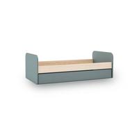 Cama doble juvenil misty breeze verde salvia - oak soft 205,4 x 65 x 102 cm