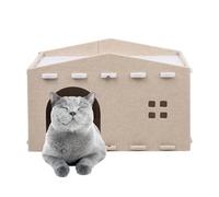 Cama doble para gatos, casa de gatitos, cama para gatos, cueva resistente a los arañazos, cuevas para mascotas, cama túnel para gatos grandes