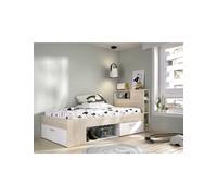 Cama dormitorio DINA DEKIT 190x90 natural / blanco