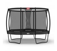 Cama Elástica Berg Grand Champion incl. Red de Seguridad Deluxe AirFlow Pro 470 cm x 310 cm gris