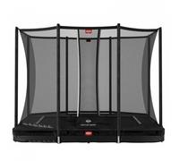 Cama Elástica Berg Ultim Favorit InGround incl. Red de Seguridad Comfort 410 cm x 250 cm gris