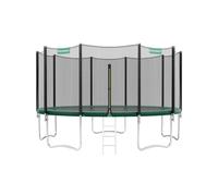 Cama elástica de 427 cm (14 Pies) Negro y Verde Oscuro