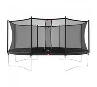 Cama Elástica de Jardín Berg Grand Favorit incl. Red de Seguridad Comfort 520 cm x 345 cm sin red gris