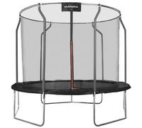 Cama elástica HUDORA 300V Red de seguridad 120 kg 9 patas Negro/Rojo