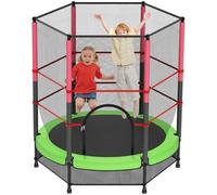 Cama Elástica Infantil Ø 140cm,Trampolines con Red de Seguridad y Almohadilla para Muelles para Niños de 3-6 Años, de Interior/Exterior, Carga estática 135kg Trampolín al Aire Libre