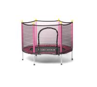 Cama elástica Infantil Salty 140 - Rosa - trampolín para niños y niñas, diametro 140 cm, con Red de Seguridad, Cremallera, Protecciones de Espuma, Cama elástica para Interior o Exterior