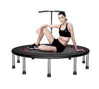Cama Elastica Interior Mini trampolín Plegable for Interiores, reboteador de Fitness for jardín con Mango en Forma T for niños/Adultos, Equipo Gimnasio casa