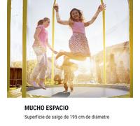Cama elástica Jumpstarter 2,5 m Ø red 120 kg máx. 195 cm Ø superficie de salto KLARFIT