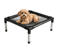 Cama elevada genérica para perro, hamaca portátil lavable de algodón, estructura pesada para exterior, para camping, viajes, patio, jardín, terraza, balcón y verano entrenamiento senior