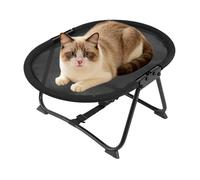Cama elevada genérica para perros, portátil desmontable y antideslizante, hamaca de cama, plegable, 57 x 41 x 26 cm de perro elevado, para gatos cachorro al aire libre camping viaje sueño descanso