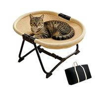 Cama elevada para perro, almohadilla plegable y transpirable, camas elevadas para perros | para gatitos de raza pequeña y mediana, interior y exterior, patio, hogar, viajes, picnic, jaula de verano
