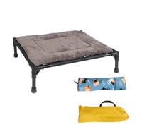 Cama elevada para perro, cama elevada para cachorro, cama para perro con patas antideslizantes, cama para perro transpirable | Camas elevadas antideslizantes para perros con soporte doblado, para