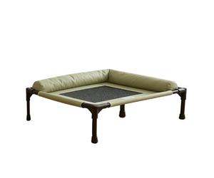 Cama elevada para perros - Sofá para perros con hamaca para gatos adecuado para 15 kg, funcionalidad antideslizante, facilidad de uso, comodidad en climas cálidos, relajación, camping, jardinería | Es
