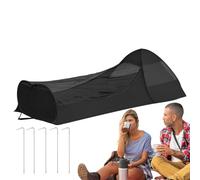Cama Emergente Plegable - Tienda De Campaña Para Una Sola , Refugio Para Acampar De Apertura Instantánea | Red Para Dormir Portátil Ligera Con Doble Cremallera, Diseño De Malla Fina, Gran Espac