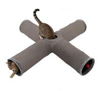 Cama en Forma de para Gatos - Juguete de Laberinto Plegable e Interactivo,Casas de Juego Flexibles para Gatos de Uso en Interiores del Hogar - para Fiestas de Halloween Navidad Cumpleaños de