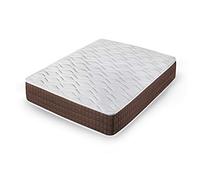 Cama express Colchón Viscoelástico Stylus | Zonas diferenciadas | Alta Gama | Máximo Confort| Independencia de lechos, Blanco y Marrón, Medidas: 120 x 200 x 30 cm