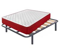 Cama express Colchón Viscoelástico Thermic Plus 15 + Somier Zeus con 4 Patas 25 cm, Medida : 120 x 200 cm