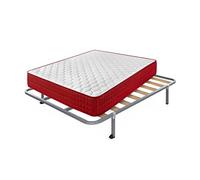 Cama express Colchón Viscoelástico Thermic Plus 20 + Somier Hades con 4 Patas Cuadradas de 32 cm | Medida: 120x200 cm