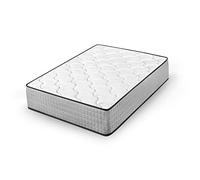 Cama express Colchón Viscoelastico Top Dream | Soporte Optimo Adaptación Superior | HR Byfoam de Última Generación | Zonas de Confort diferenciadas, Blanco, Negro y Gris, Medidas: 135 x 180 x 30 cm