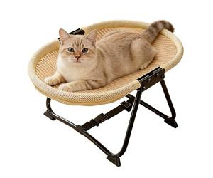 Cama Exterior para Perro, Hamaca portátil y Transpirable, Antideslizante, Plegable de 22.44 x 16.14 x 10.23 Pulgadas, para Gatos, Cachorros, Exteriores, Camping, Viajes, Descanso para Dormir