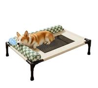 Cama Exterior Perros Cama Desmontable para Mascotas | Cama para Perros de Exterior Antideslizante Para Cachorros Gatos Césped Playa Camping Hogar Suelo Exterior En Verano