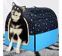 Cama extragrande jumbo para perros, alivio de la ansiedad, tienda de campaña XL, suave, cueva para gatos, iglú, cálido, 2 en 1, nido para mascotas, lavable (47 x 35 x 33 cm), tienda de campaña para